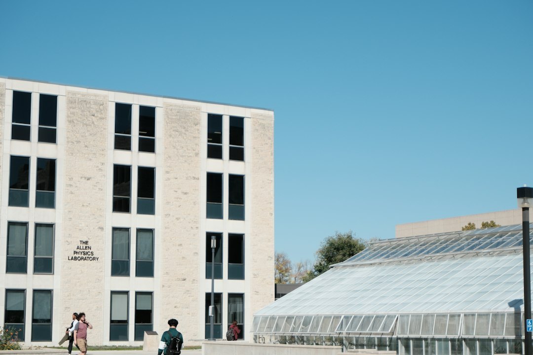 Pharmaceutical company campus with modern laboratory building
