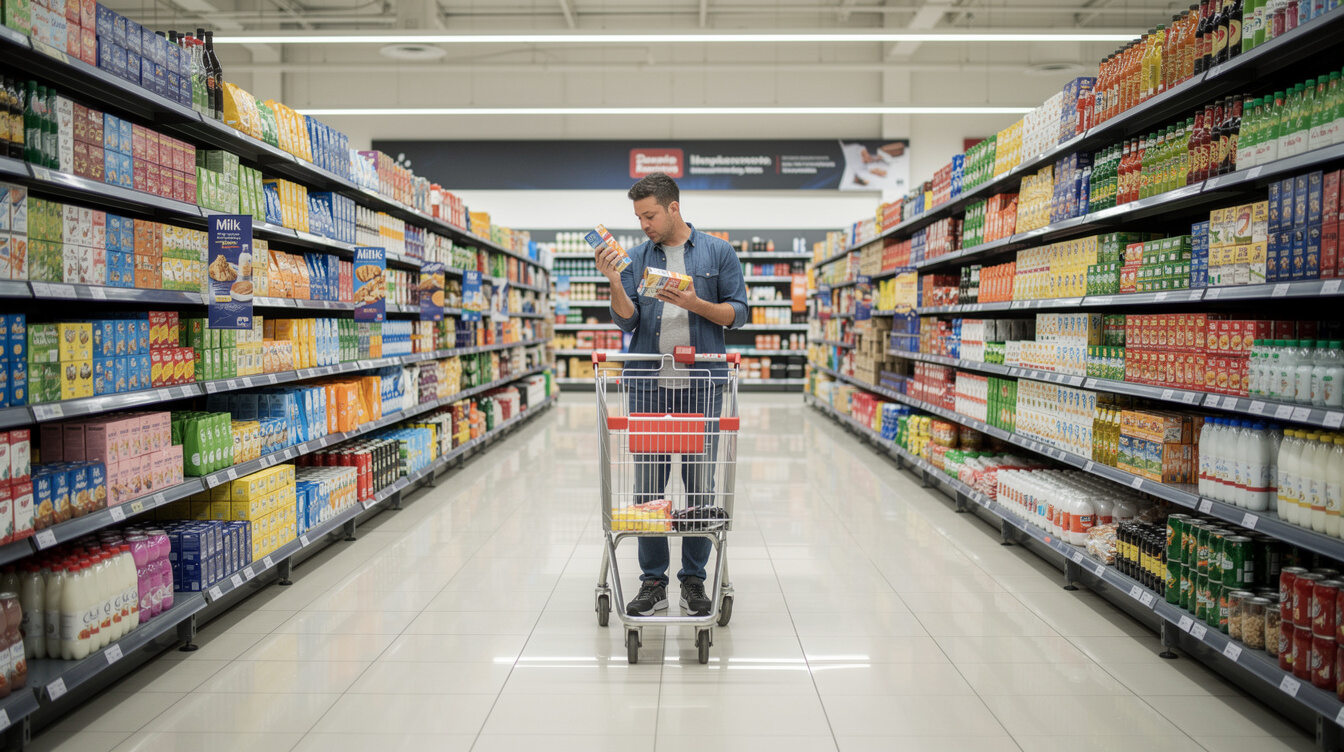 consumer choosing products