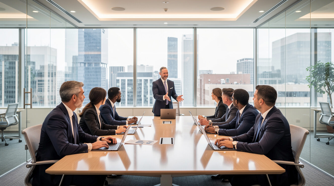 corporate office meeting